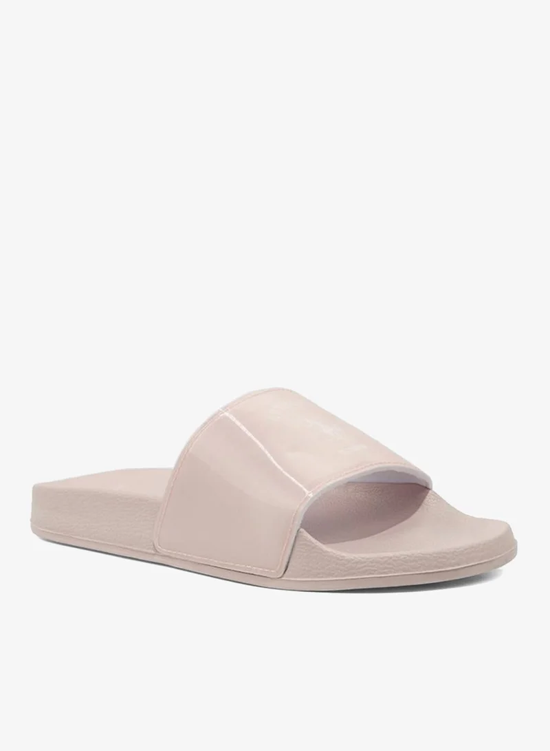 Women's Pink Slides - Stylish Perfect for Casual Outfit