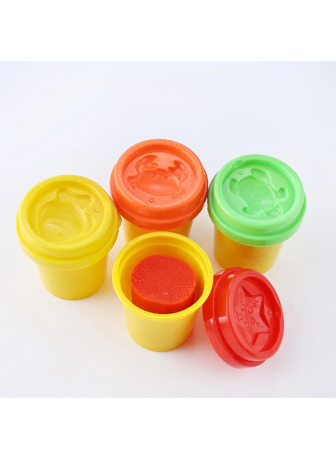 تولي مجموعة صلصال, معجون لعب, للأطفال  ناعم وآمن وبألوان متنوعة (4 قطع)