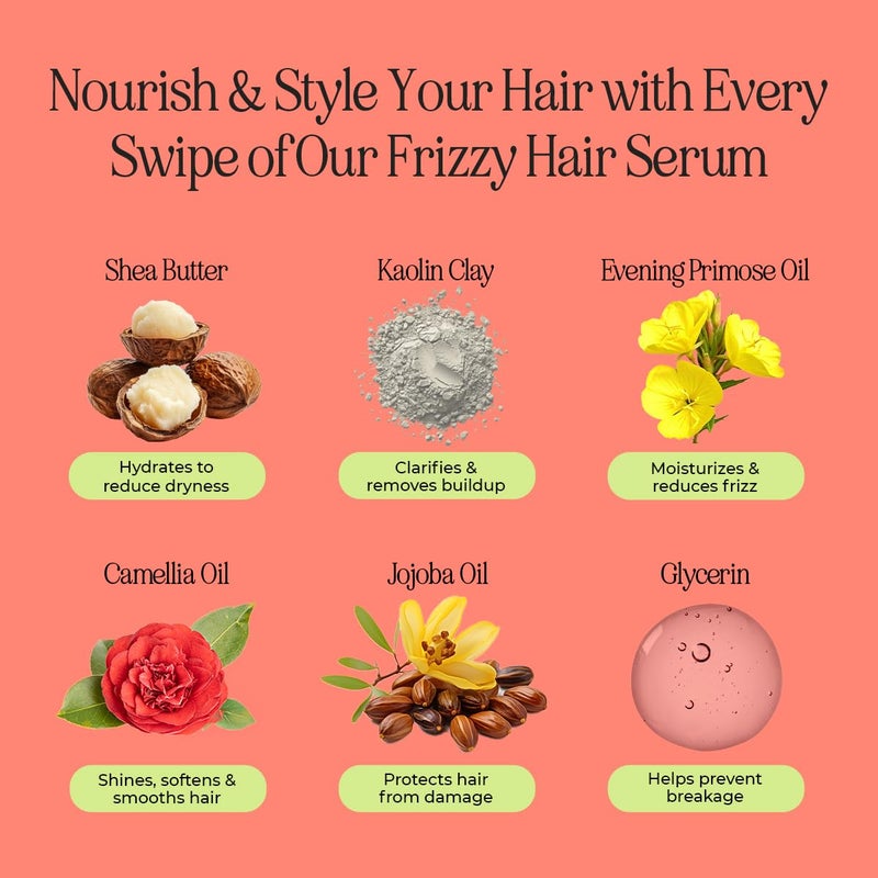 INH Hair Mascara for Flyaways | Quick Slick Hair Finishing Stick for Flyaways, Frizz Control, & Slick Back Look | Non Greasy & Non Comedogenic Smoothing Serum & Frizz Tamer Wand | Peach Tart, 18ml - Image 4