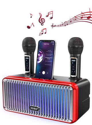 Karaoke Machine for Adults and Kids,Portable Bluetooth Speaker with 2 UHF Wireless Microphones Karaoke Speaker pa System with Colorful Gradient LED Lights for Home Parties,Wedding - pzsku/ZBC6424764412ECB47EA0Z/45/1748239806/39375ef3-1e5c-476e-854c-11b126cb7f54