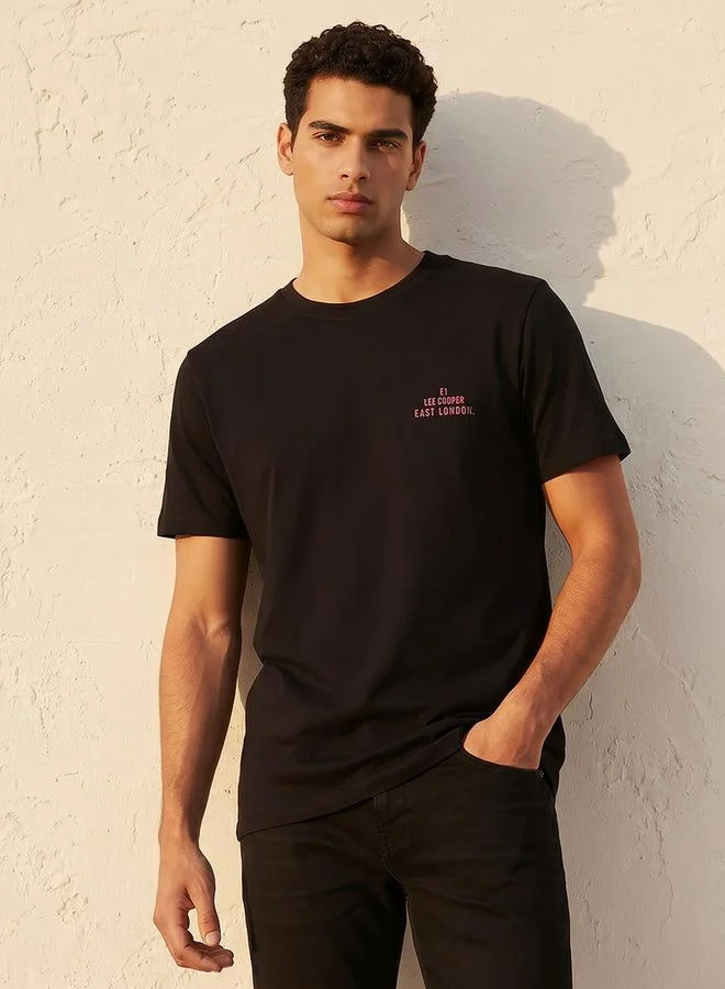 Lee Cooper Lee Cooper Men Regular Fit Crew Neck Short Sleeve Logo Print T shirt
