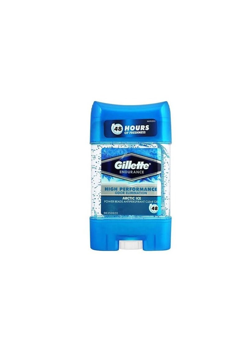 Gillette Arctic Ice Endurance Clear Gel Deodorant Stick 75g 