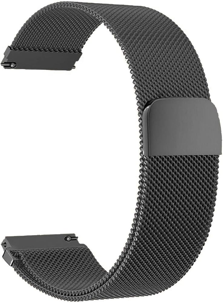 BaiJ Quick Release Watch Strap, Mesh Woven Metal Watch Band with Stainless Steel Buckle and Adjustable Magnetic Clasp for Men and Women - Image 1