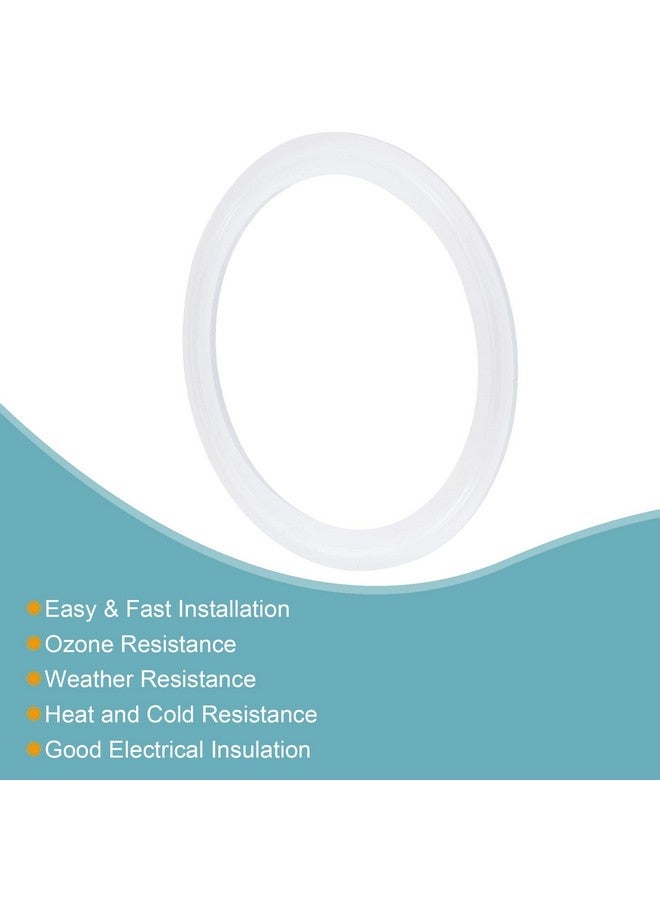 MECCANIXITY Silicone Rubber Gasket Industrial Flange O-Ring 106mm OD White - Image 4