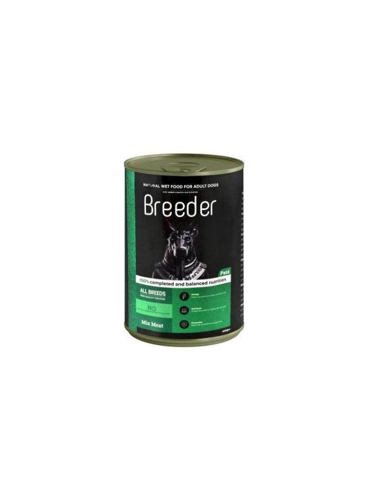 Breeder Cans Dog Food Mixed Meat 400g Pack of 12 - Image 2
