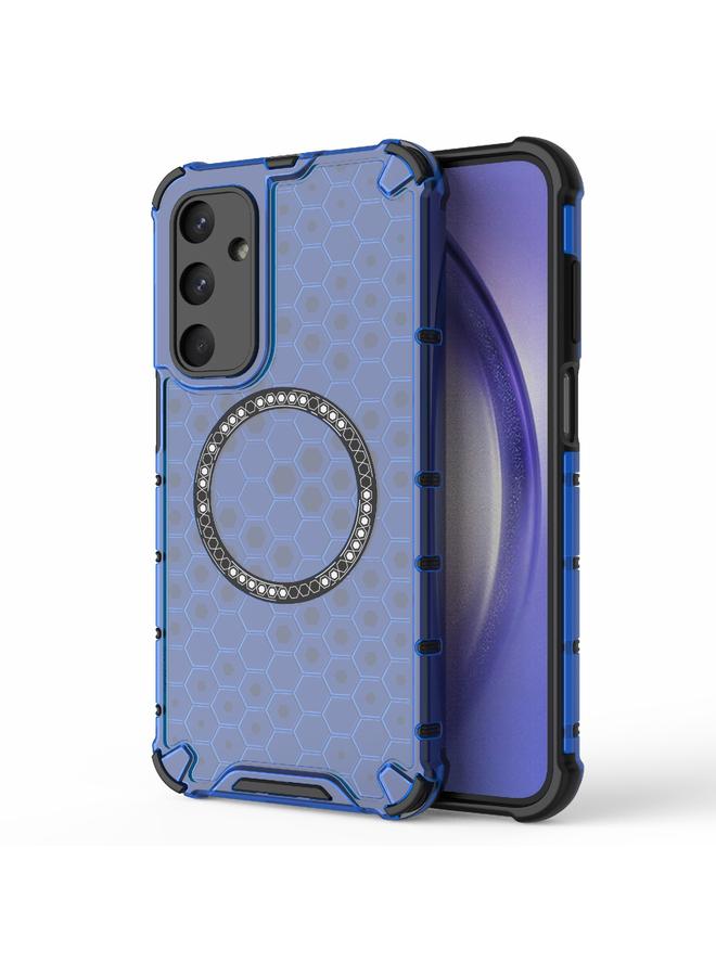 The Bros Case For Samsung Galaxy M35 5G Honeycomb Magnetic Ring Shockproof Phone Case
