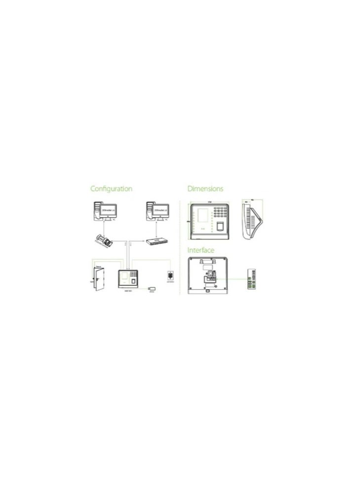 ZKTeco - ZKTeco MB1000 Biometric Time Attendance & Access Control Terminal - Image 1