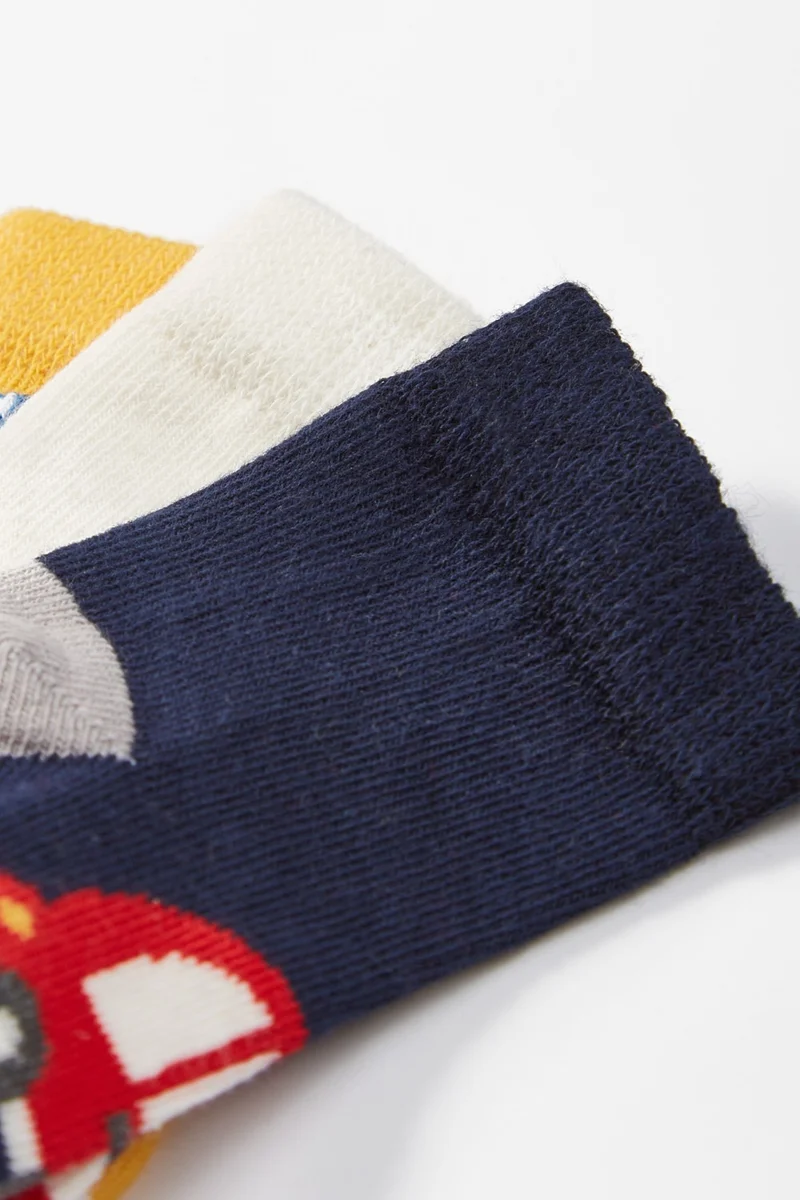 جون 3 Pack Baby Patterned Baby Boy Socks