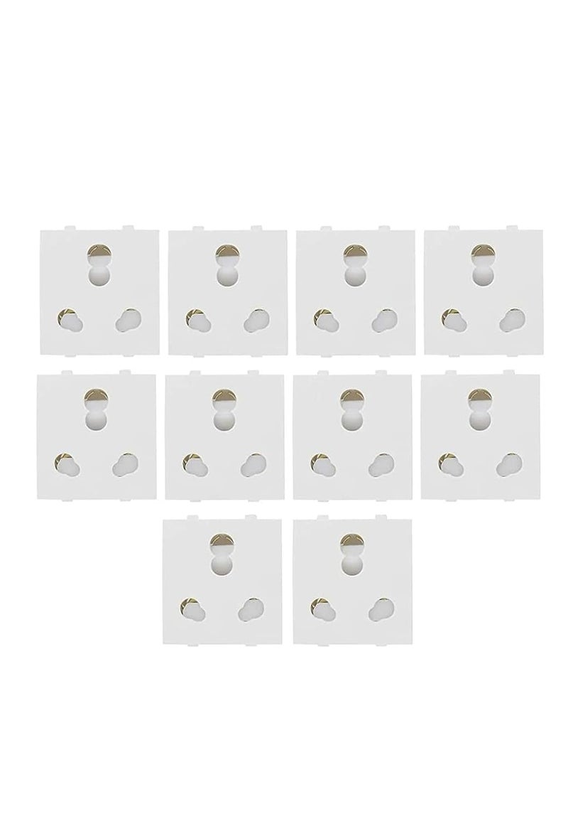 Modular Socket 6/16A Universal White Pack of 4  - Image 1