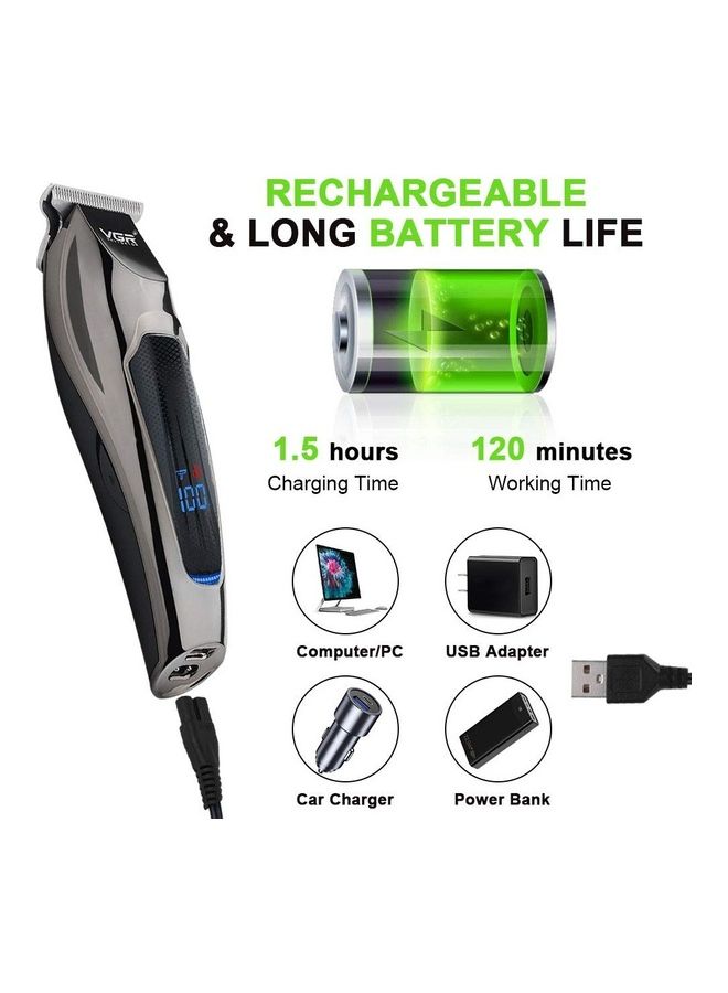 VGR Rechаrɡеable Waterproof Hair Trimmer Black 700grams - Image 2