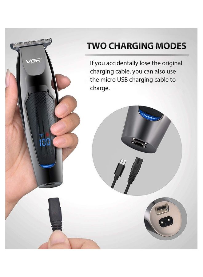 VGR Rechаrɡеable Waterproof Hair Trimmer Black 700grams - Image 5