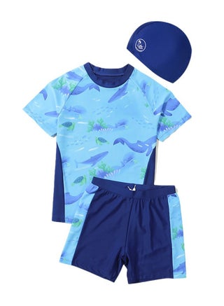Blue (with swim cap)