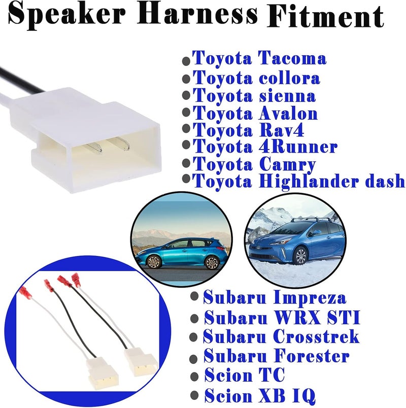 Danbojit 2 Pack Speaker Harness Adapter for Toyota Vehicles - Image 3
