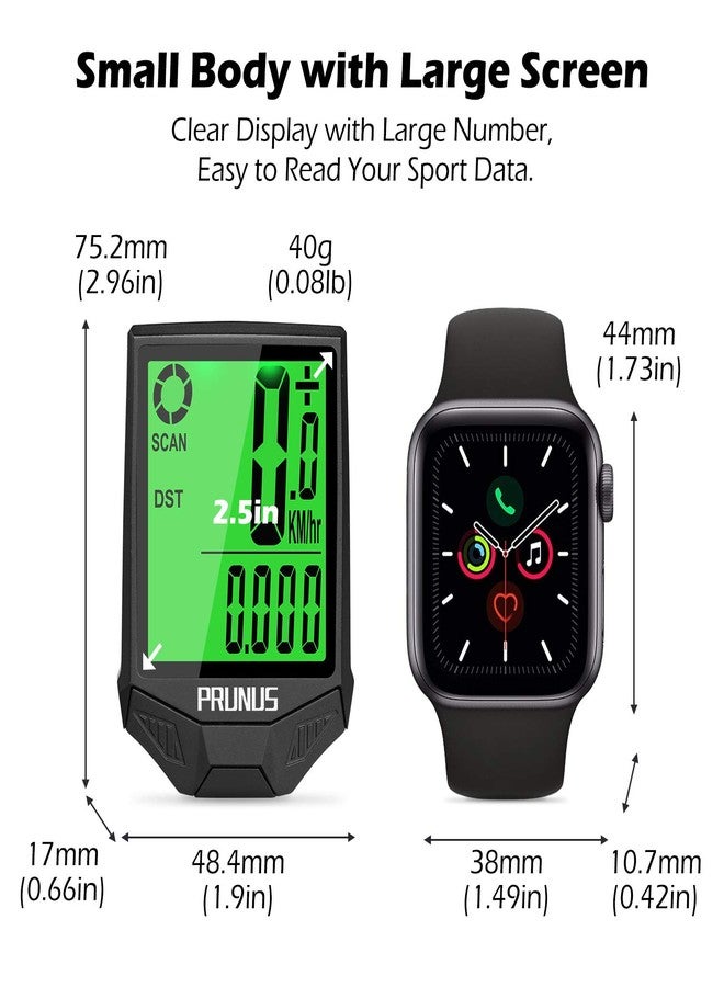 PRUNUS Bike Speedometer and Odometer Wireless Waterproof Bicycle Computer with Touch Sensor Switch, Big Digital LCD Screen, Automatic Wake-up for Outdoor MTB Road Cycling and Fitness… - Image 4
