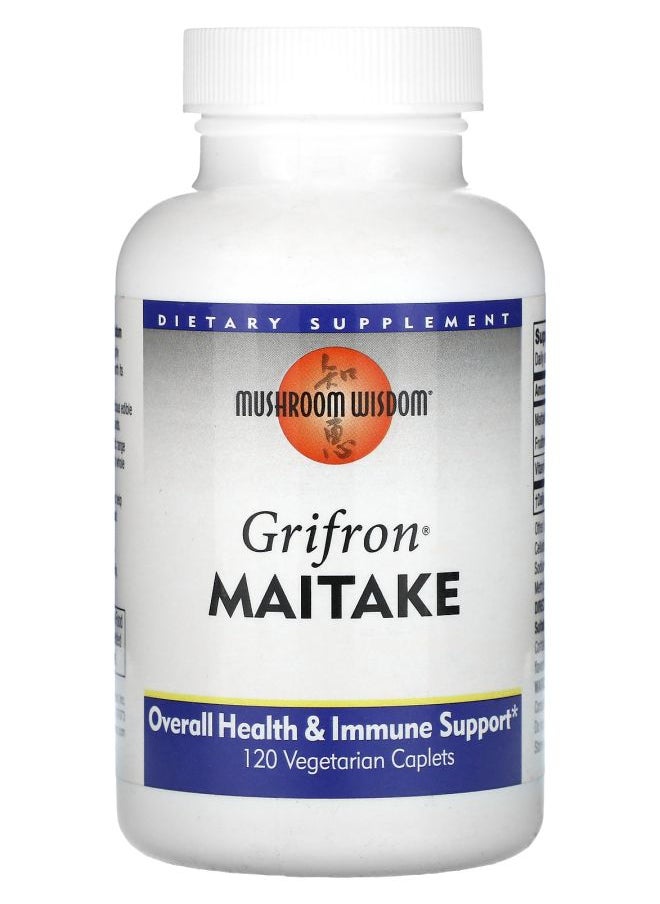 Mushroom Wisdom - Grifron Maitake 120 Vegetarian Caplets - Image 1