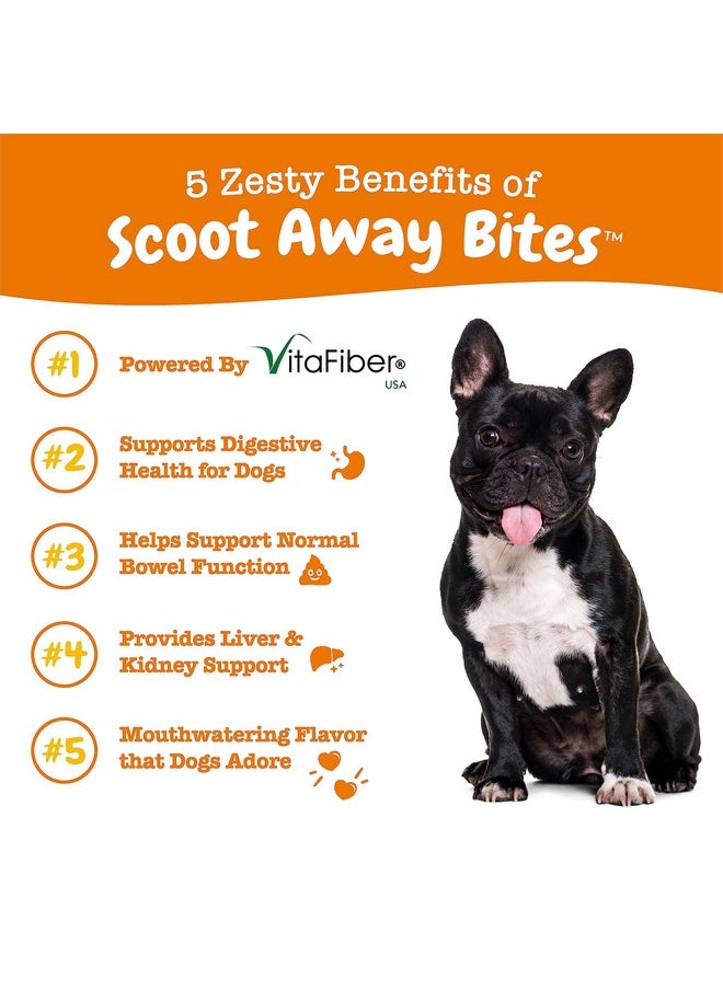 Zesty Paws Scoot Away Soft Chews - Healthy Bowel Function With Bromelain, Vita Fiber For Dogs, & Dandelion Root For Dog Digestive Support And Gut Health - 90 Soft Chews  - Image 2
