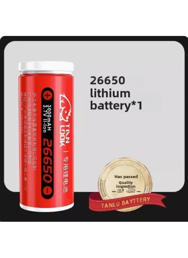 Generic Detection 18650 Lithium Battery Charger 3.7v Multifunctional Universal Large Capacity Strong Flashlight 26650 Battery-Color:26650 Large Battery  - Image 2