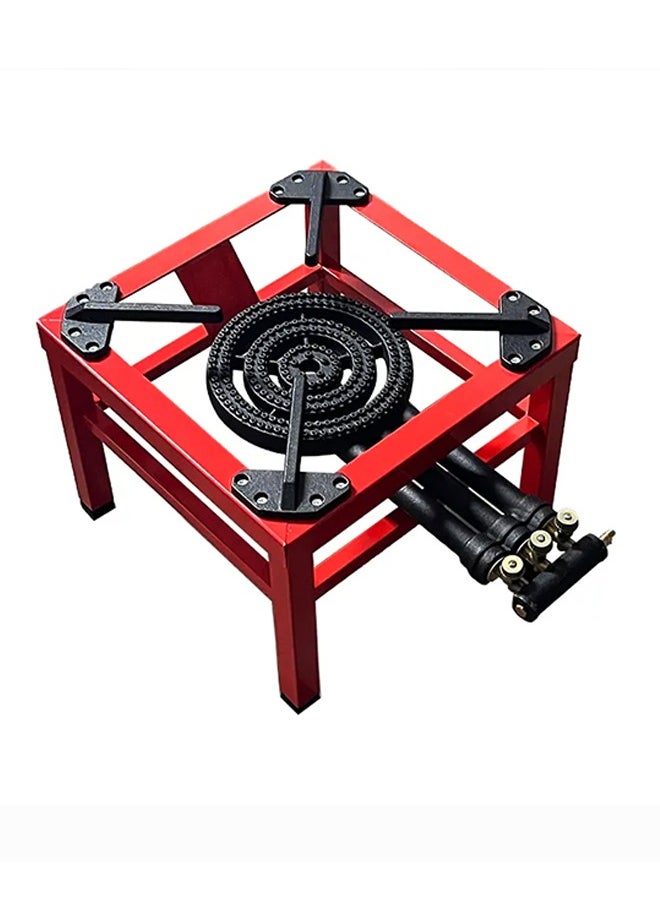 Majestic Heavy-Duty Cast Iron Single Burner Stove 39.5X39.5X28 Cm, Multi-Layer Superior Flame, Adjustable Knobs, Powerful & Durable, High-Quality Cooking Solution For Home And Outdoor Use  - Image 1
