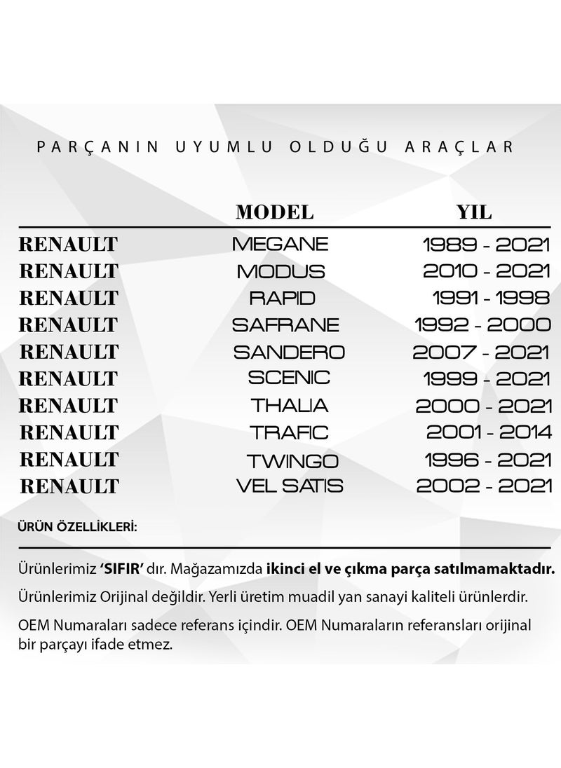 DNC Auto Part غطاء خزان المبرد لسيارات رينو 19، كليو، سينيك، فلوانس  - Image 2