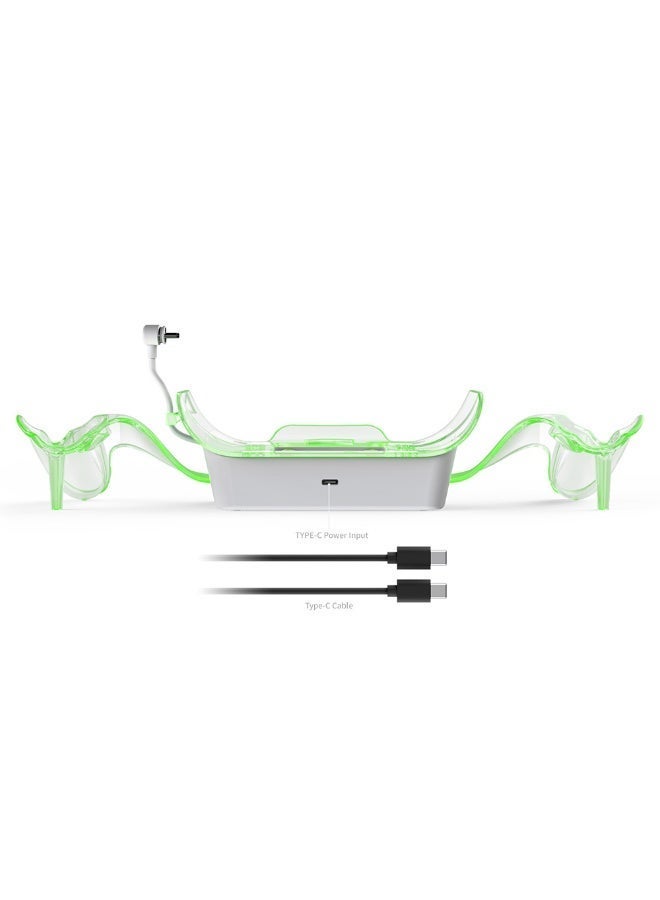 دوبي قاعدة شحن وحامل عرض لسماعة ميتا كويست، محطة شحن سريع مع مؤشر LED لحالة سماعة الرأس ووحدات التحكم - Image 4