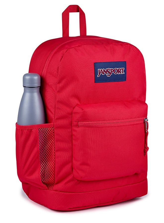 JANSPORT Cross Town Plus Medium Laptop Backpack - Red Tape - Image 1