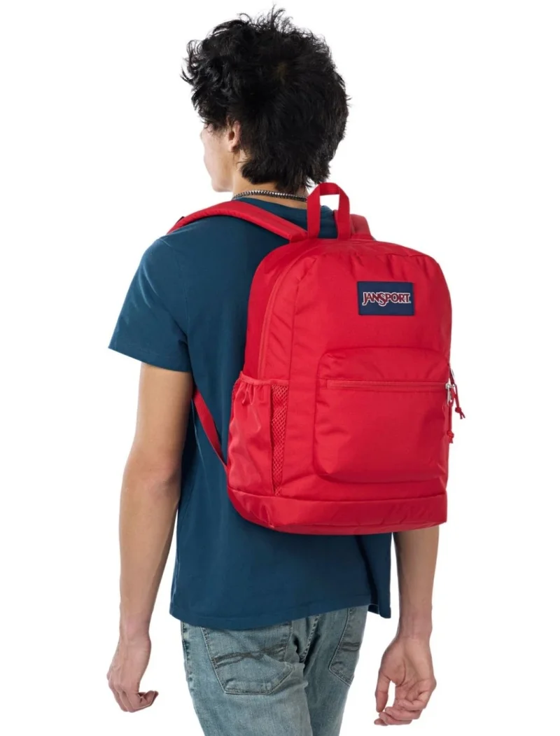 JANSPORT  Cross Town Plus Laptop Backpack - Red Tape  | Best Price UAE