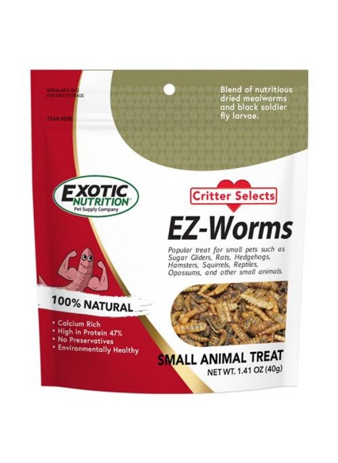 EXOTIC NUTRITION EZ-Worms 1.41 oz  - Image 1