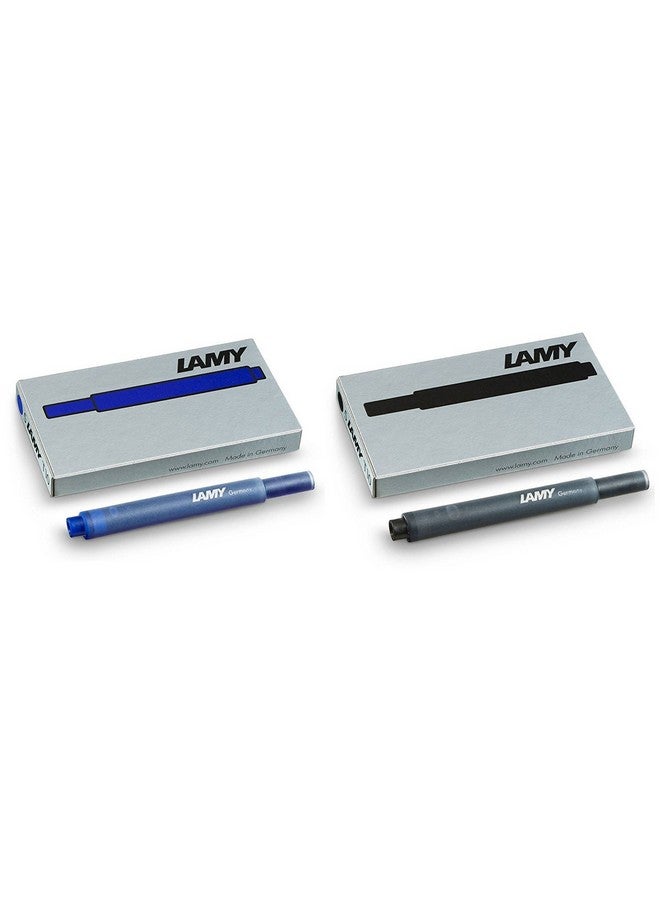 Lamy T-10 Ink Cartridges: 1 Pack Of Black + 1 Pack Of Blue - Image 1