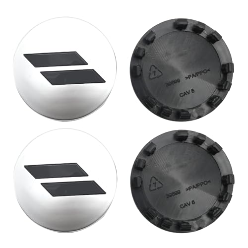 MDEOOSKY 4Pcs 6CZ27DX8AA 63mm 25 Wheel Center Cap Covers Replacement for Dodge Charger Challenger Durango Replace 6CZ27RM8AA Silver - Image 1
