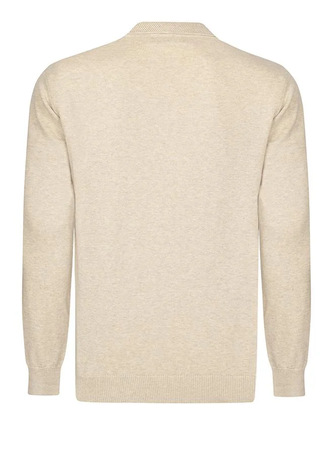 FELIX HARDY Beige-Black Pullover with Polo Collar Pack of 2 for Men | Best Price UAE