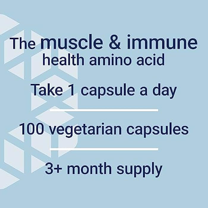 Life Extension لايف إكستينشن L-جلوتامين، 500 ملغ L-جلوتامين، حمض أميني، يدعم صحة العضلات وصحة المناعة، خالي من الغلوتين، غير معدل وراثيًا، 100 كبسولة نباتية - Image 5
