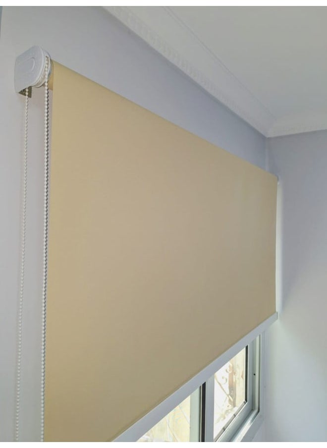 Panix Blinds Beige Black Out Blinds 125W x 125H cm  - Image 3