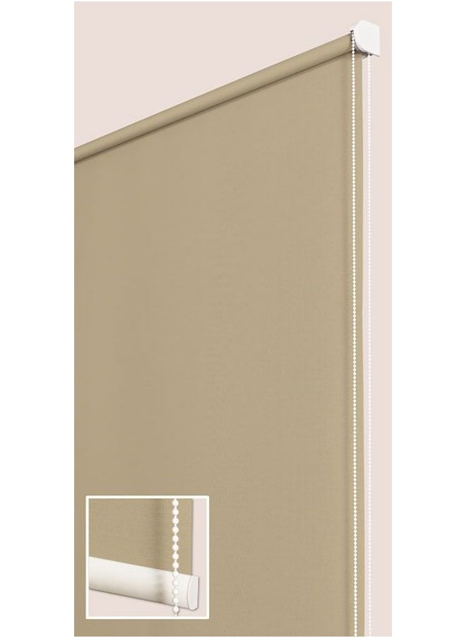 Panix Blinds Beige Black Out Blinds 125W x 125H cm  - Image 2