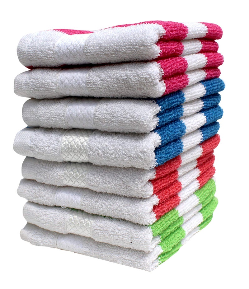 Mandhania Dailyuse Soft Cotton Hand Towels, 35x53 cm Pack of 8 (SHT806) - Image 2
