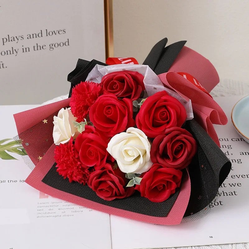 Bluejw Eternal Roses Soap Flowers – Long-Lasting Dried Plants Bouquet for Valentine's Day, Mother's Day, Christmas, Graduation & New Year Gifts - Image 3