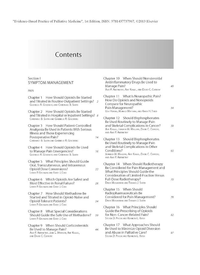 Evidencebased Practice Of Palliative Medicine Expert Consult Online And Print  - Image 3