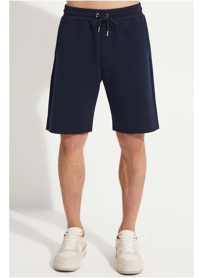 JUNE June Men Regular Fit Polo Pique Short Navy