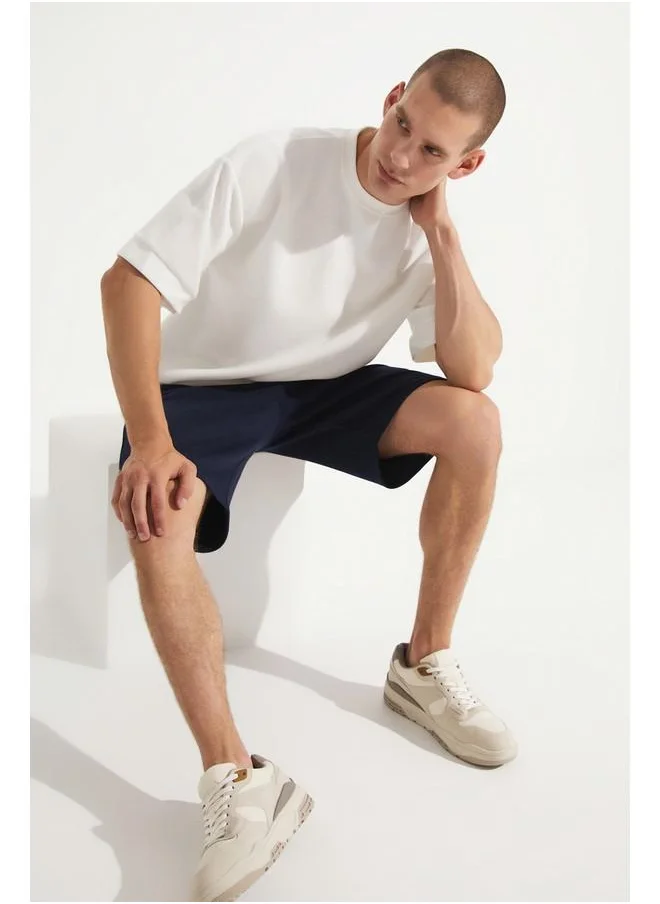 JUNE June Men Regular Fit Polo Pique Short Navy