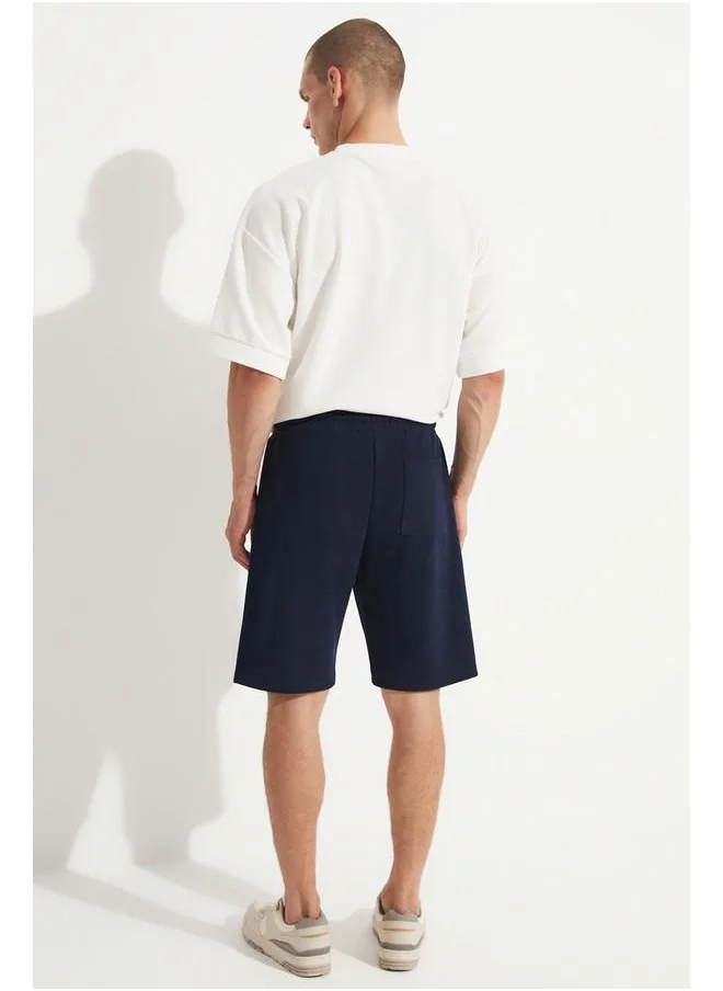 JUNE June Men Regular Fit Polo Pique Short Navy