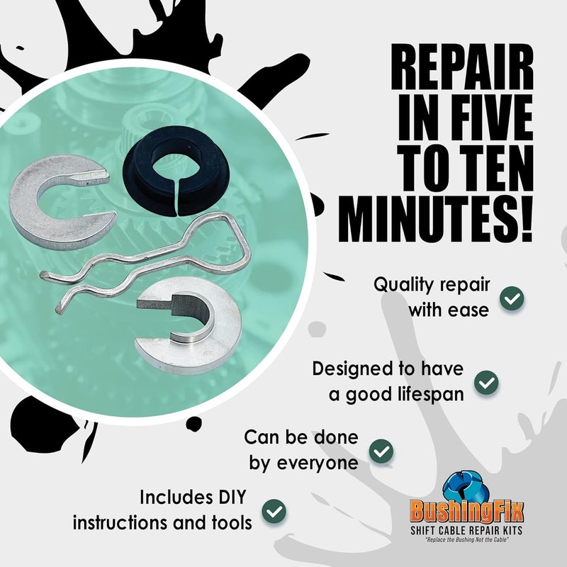 BushingFix.com BushingFix® RX1Kit™ - Transmission Shift Linkage Repair Kit for Caddy Models - Image 3