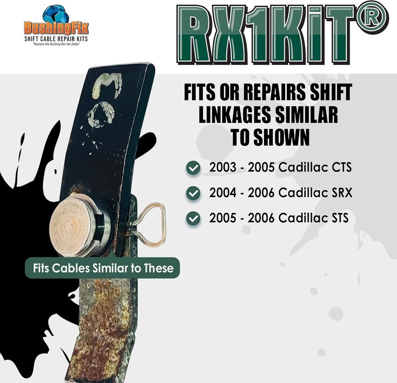 BushingFix.com BushingFix® RX1Kit™ - Transmission Shift Linkage Repair Kit for Caddy Models - Image 4