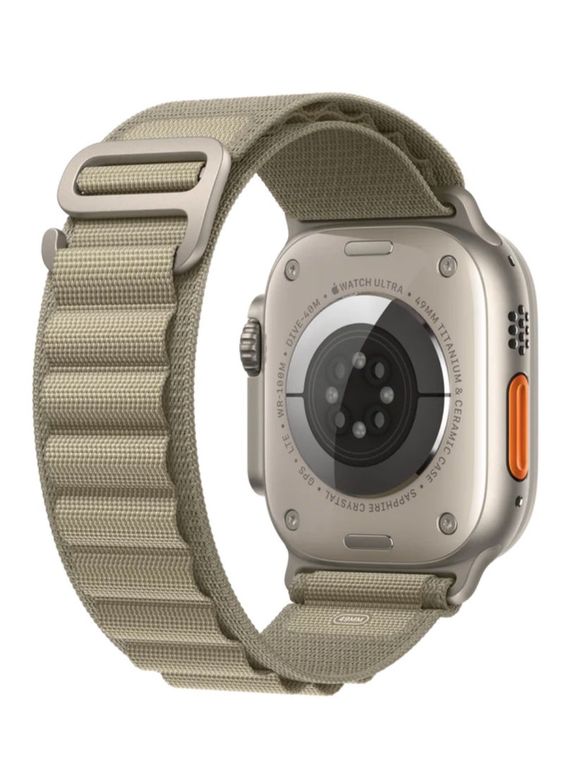 ACLIX Alpine Loop Band Compatible with Apple Watch 42mm 44mm 45mm 46mm 49mm, Soft Woven Sport Strap, Adjustable Replacement Wristband for Apple Watch Series Ultra / SE / Series 1/2/3/4/5/6/7/8/9/10/11- Olive - Image 3
