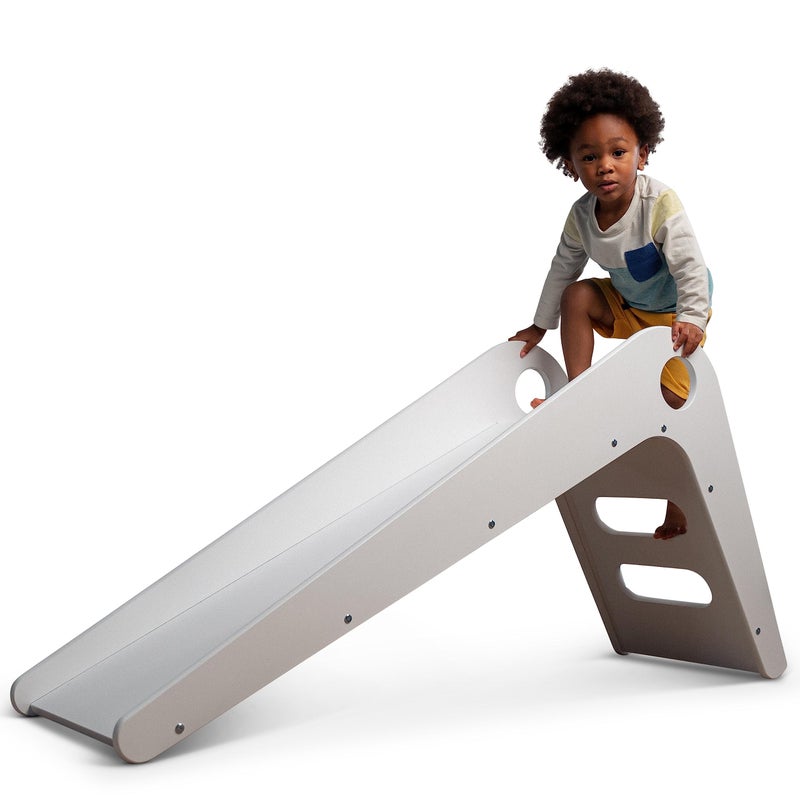 Avenlur Toddler Playground Wooden Indoor Slide for Kids Transform Any Living Space Into The Perfect Playroom or Gym Climbing Wood Slide for Babies Toddlers Children Ages 18mo 4 Years White