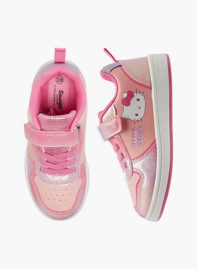 Hello Kitty أحذية رياضية مطبوعة مع إغلاق بخطاف وحلقة - Image 1