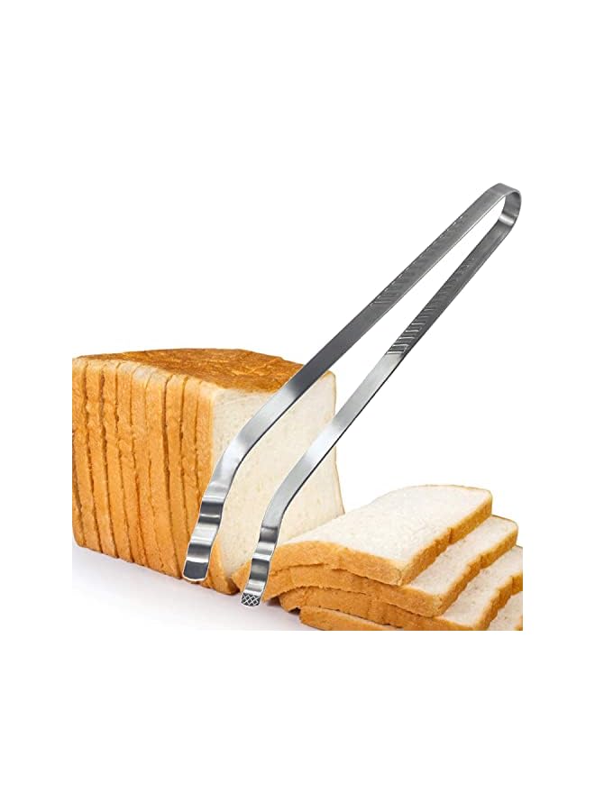 KASTWAVE ملقط شواء مطول من الفولاذ المقاوم للصدأ، ملاقط طويلة لأدوات الشواء، مشبك للمطبخ، شواء، خبز، ملاقط مكرونة - Image 3