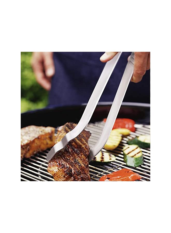 KASTWAVE ملقط شواء مطول من الفولاذ المقاوم للصدأ، ملاقط طويلة لأدوات الشواء، مشبك للمطبخ، شواء، خبز، ملاقط مكرونة - Image 2