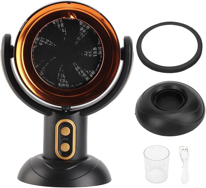 Yosoo Gold Portable Range Hood Desktop Kitchen Exhaust Fan with Ionizer and Oil Collection Box - Image 2