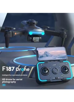 DIGI CORE ZFR F187 Mini Drone With 4-Sides Obstacle Avoidance RC Drone Multifunctional F187 Convenient Folding, App Control, Real Time Map, & Long Endurance With Carrying Case Black  - Image 3