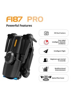 DIGI CORE ZFR F187 Mini Drone With 4-Sides Obstacle Avoidance RC Drone Multifunctional F187 Convenient Folding, App Control, Real Time Map, & Long Endurance With Carrying Case Black  - Image 2