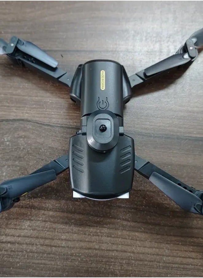 ZFR F187 Mini Drone With 4-Sides Obstacle Avoidance RC Drone Multifunctional F187 Convenient Folding, App Control, Real Time Map, & Long Endurance With Carrying Case Black